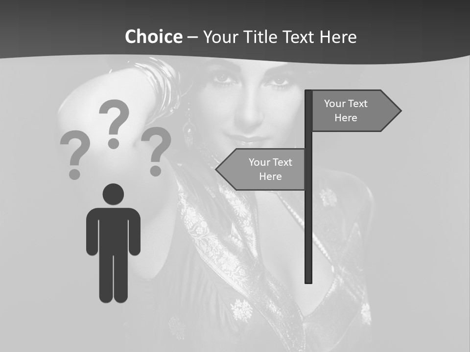 Face Portrait One Person PowerPoint Template