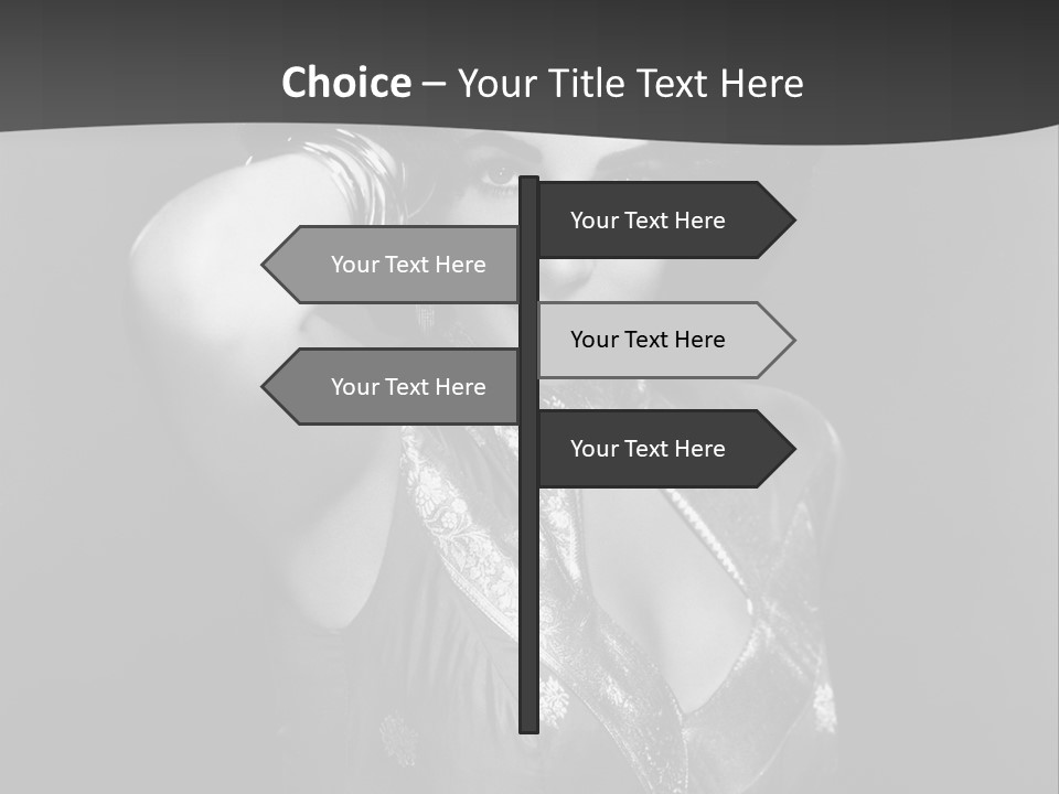 Face Portrait One Person PowerPoint Template
