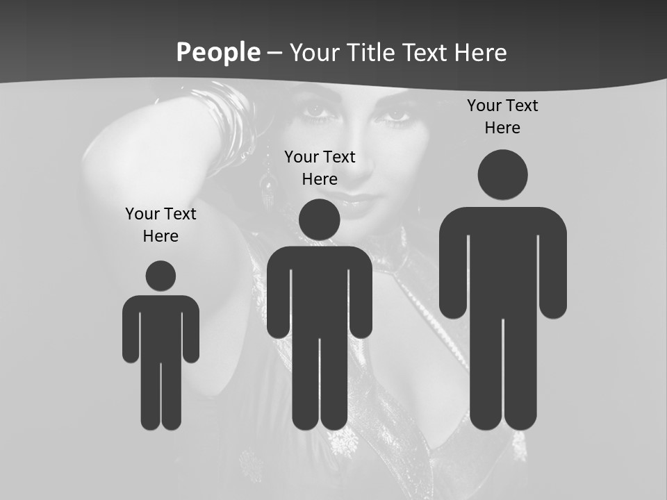 Face Portrait One Person PowerPoint Template