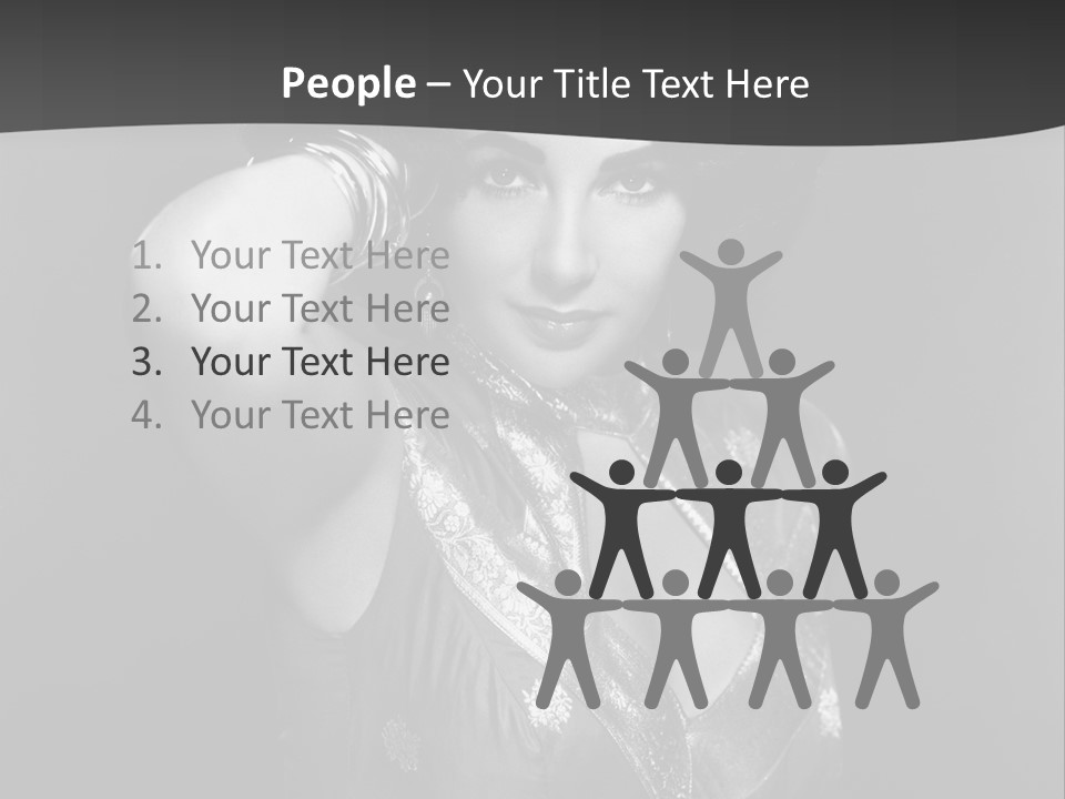 Face Portrait One Person PowerPoint Template