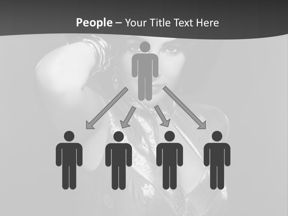 Face Portrait One Person PowerPoint Template