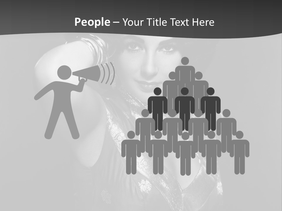 Face Portrait One Person PowerPoint Template