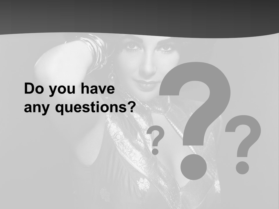 Face Portrait One Person PowerPoint Template