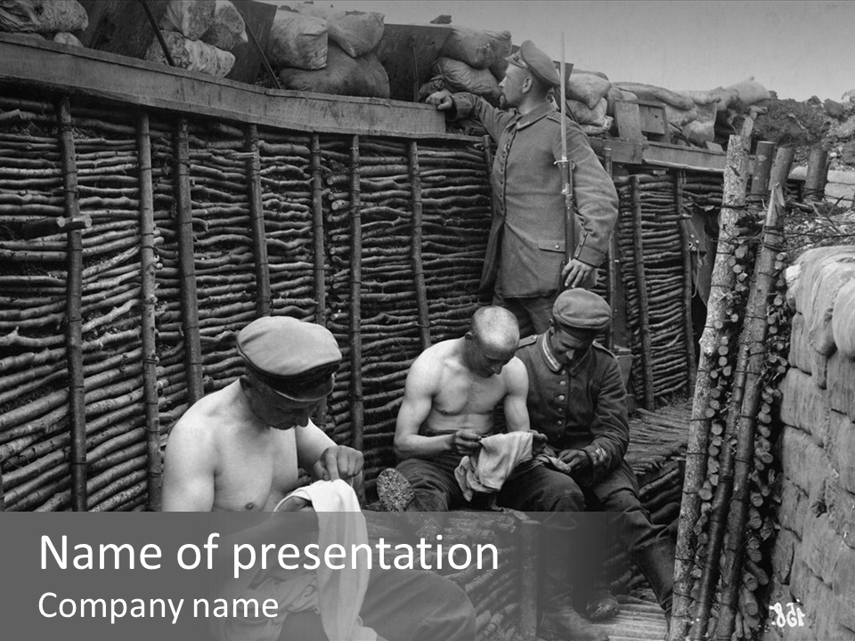 The Soldiers At The Barricades PowerPoint Template