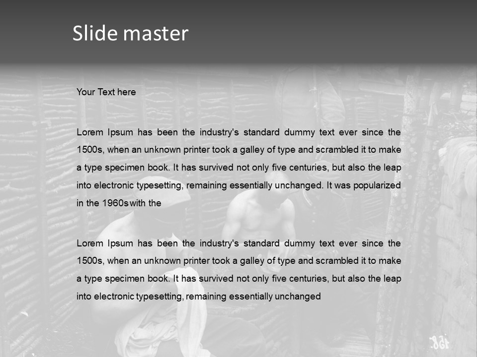 The Soldiers At The Barricades PowerPoint Template