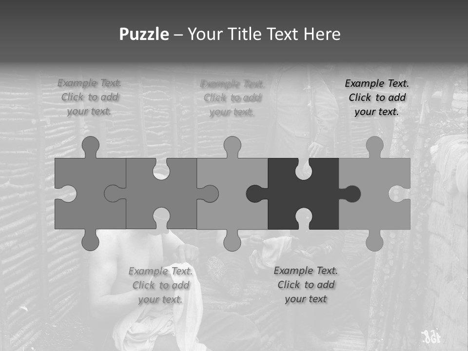 The Soldiers At The Barricades PowerPoint Template
