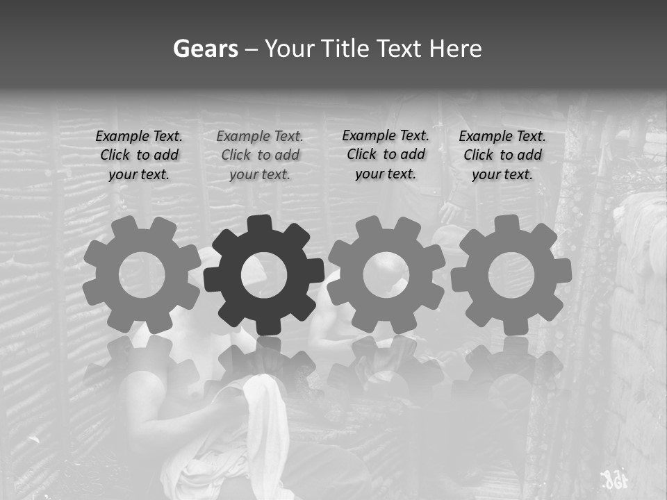 The Soldiers At The Barricades PowerPoint Template