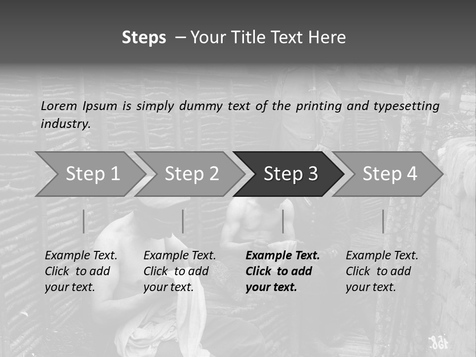 The Soldiers At The Barricades PowerPoint Template