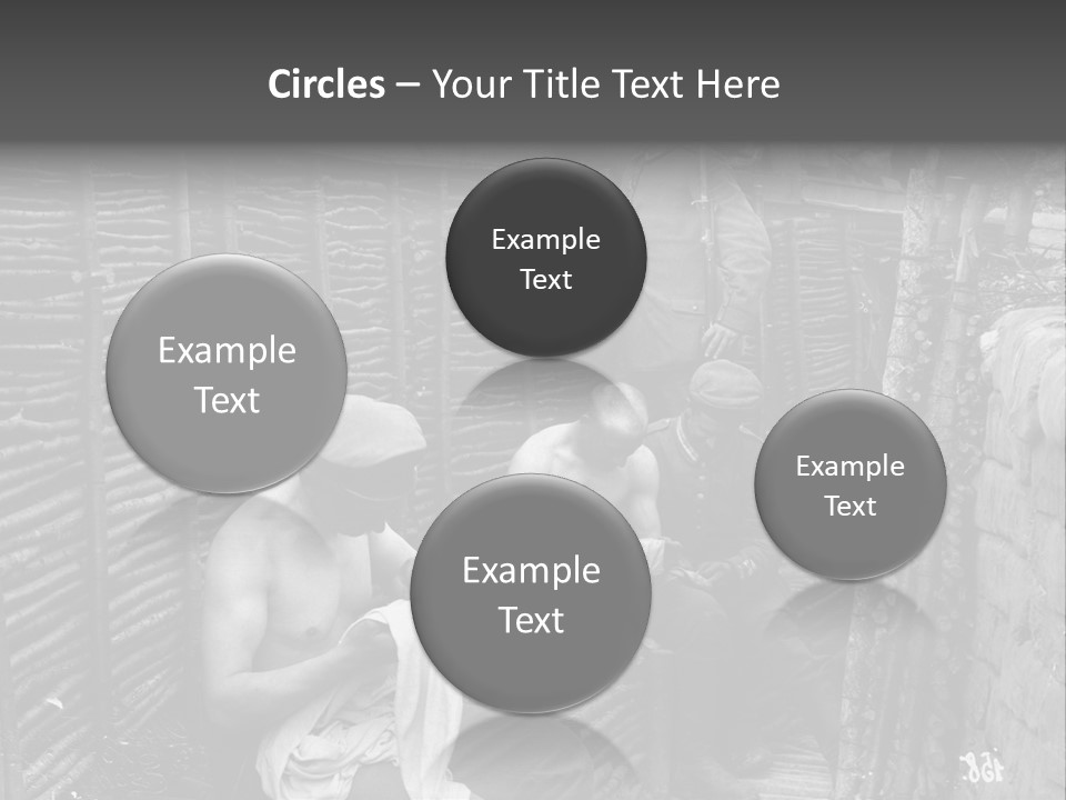 The Soldiers At The Barricades PowerPoint Template