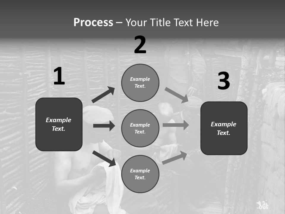 The Soldiers At The Barricades PowerPoint Template