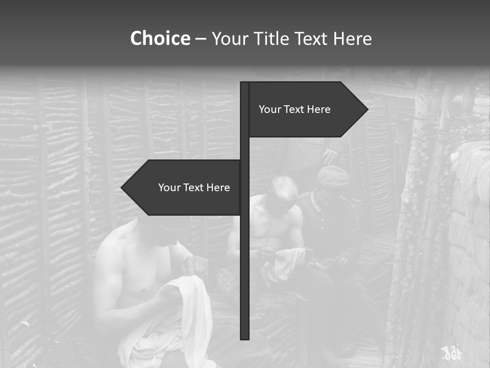 The Soldiers At The Barricades PowerPoint Template