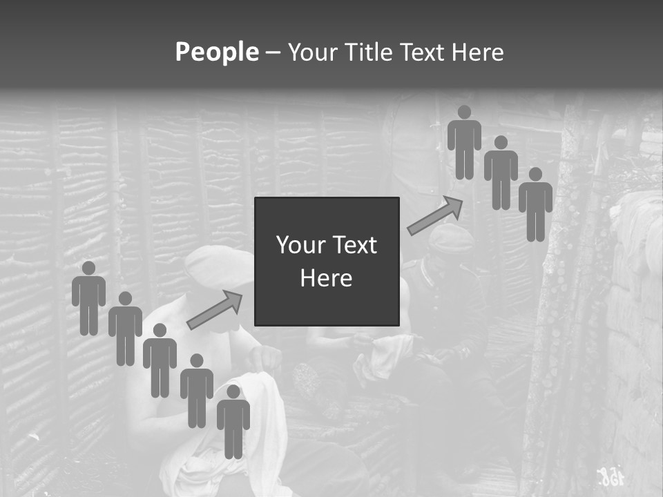 The Soldiers At The Barricades PowerPoint Template