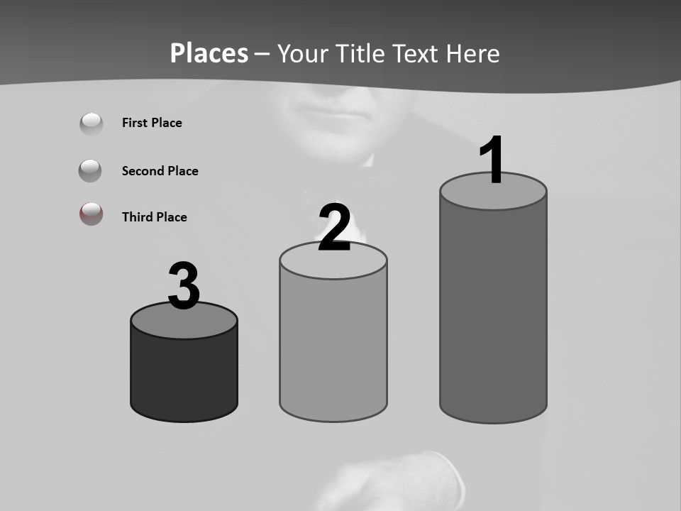 Mysterious Man With Piercing Eyes PowerPoint Template