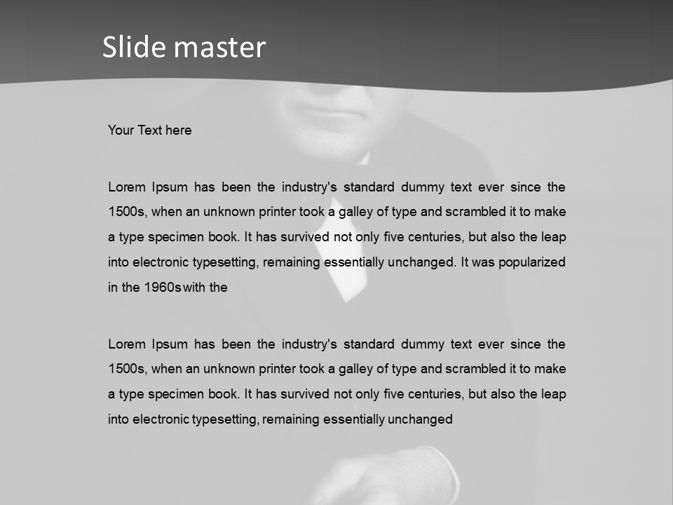 Mysterious Man With Piercing Eyes PowerPoint Template