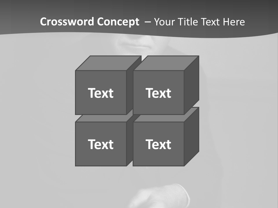 Mysterious Man With Piercing Eyes PowerPoint Template