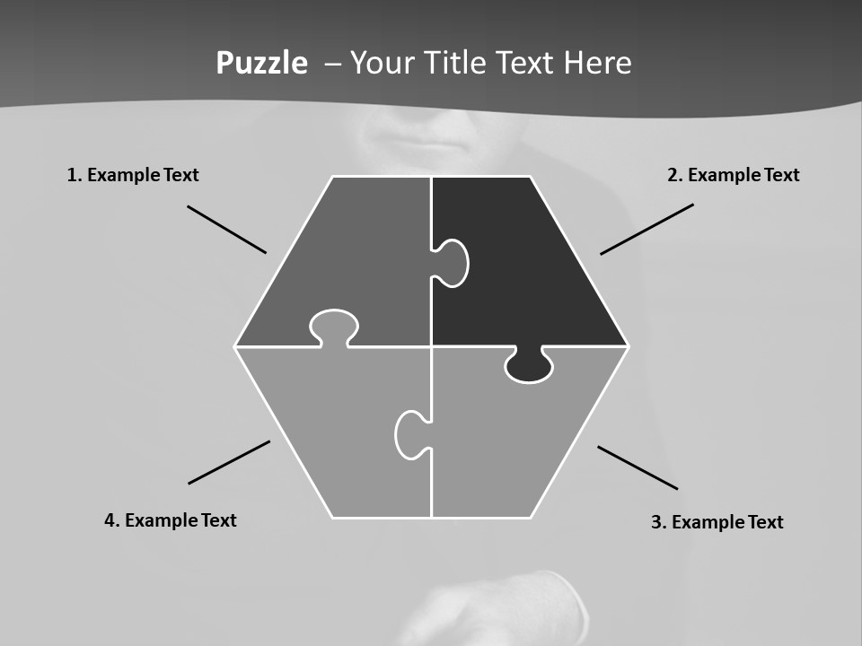 Mysterious Man With Piercing Eyes PowerPoint Template