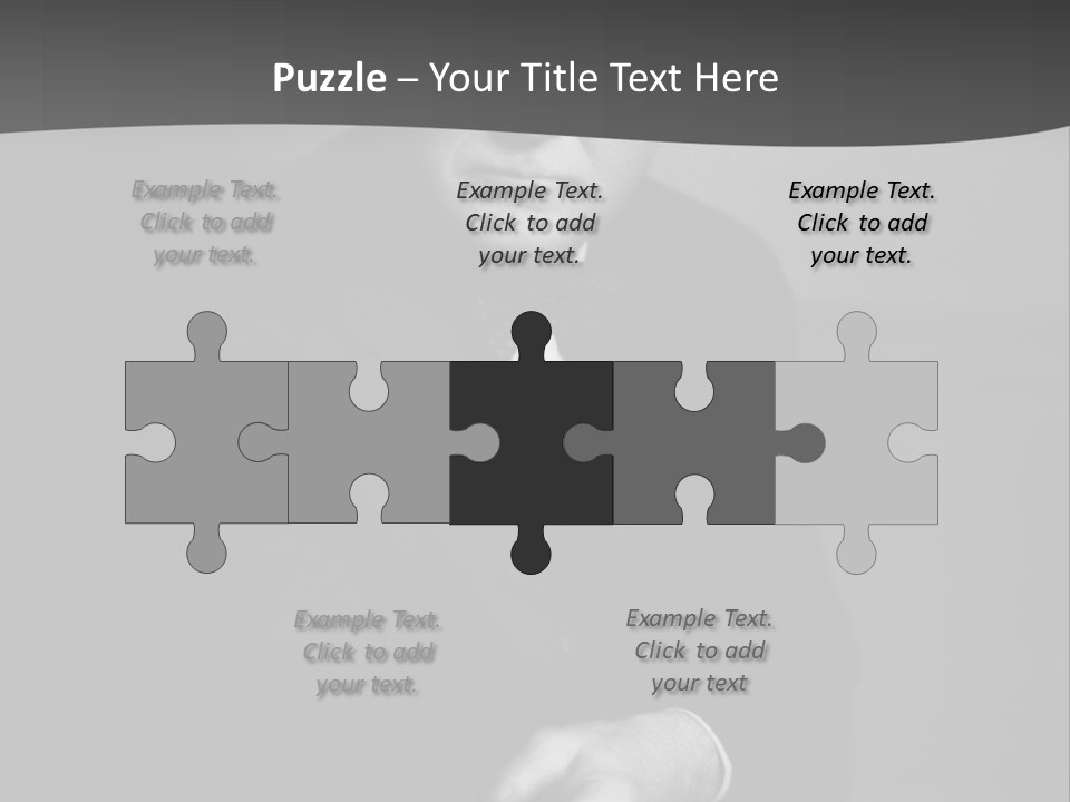 Mysterious Man With Piercing Eyes PowerPoint Template