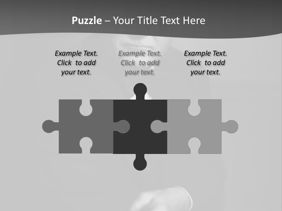 Mysterious Man With Piercing Eyes PowerPoint Template