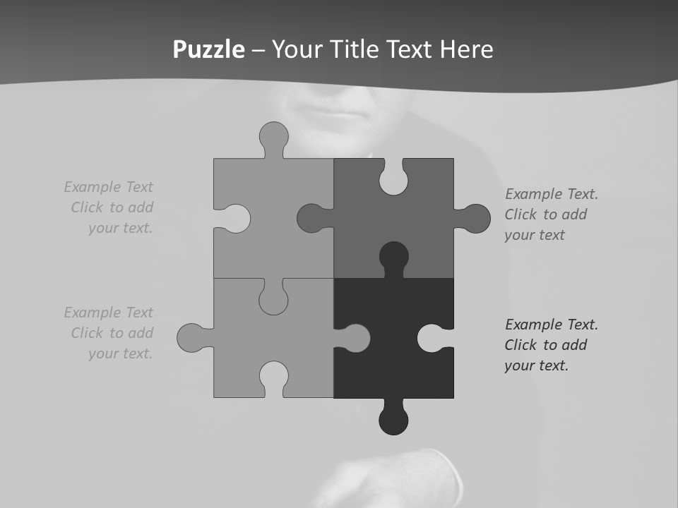 Mysterious Man With Piercing Eyes PowerPoint Template