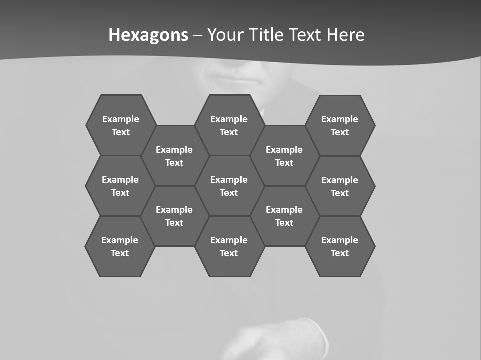 Mysterious Man With Piercing Eyes PowerPoint Template