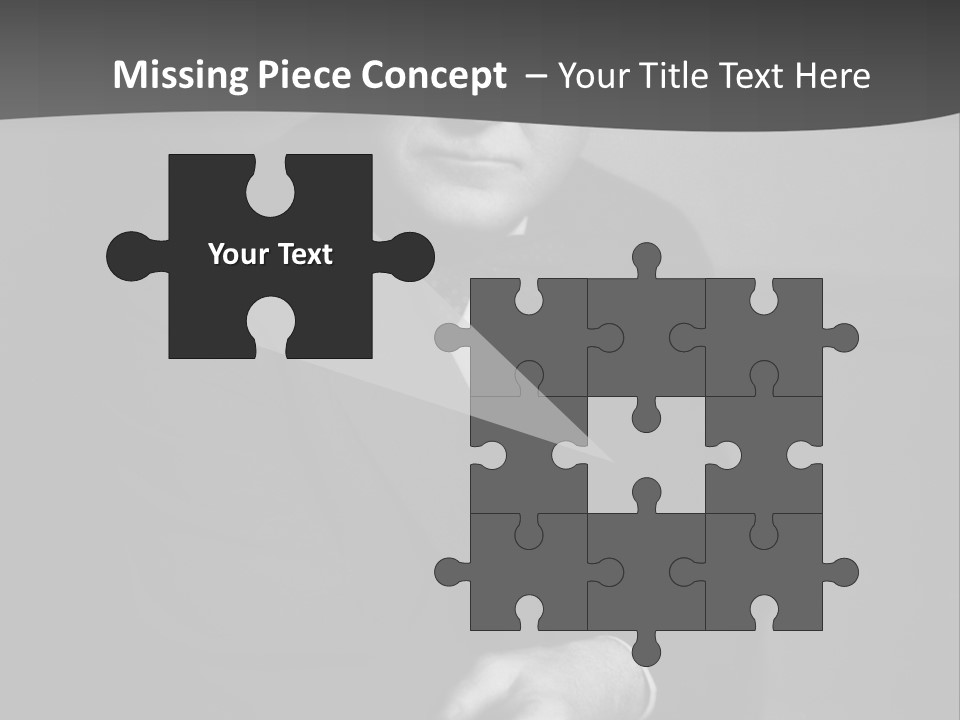 Mysterious Man With Piercing Eyes PowerPoint Template