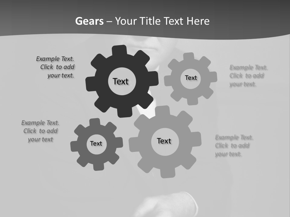 Mysterious Man With Piercing Eyes PowerPoint Template