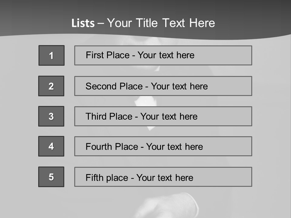 Mysterious Man With Piercing Eyes PowerPoint Template