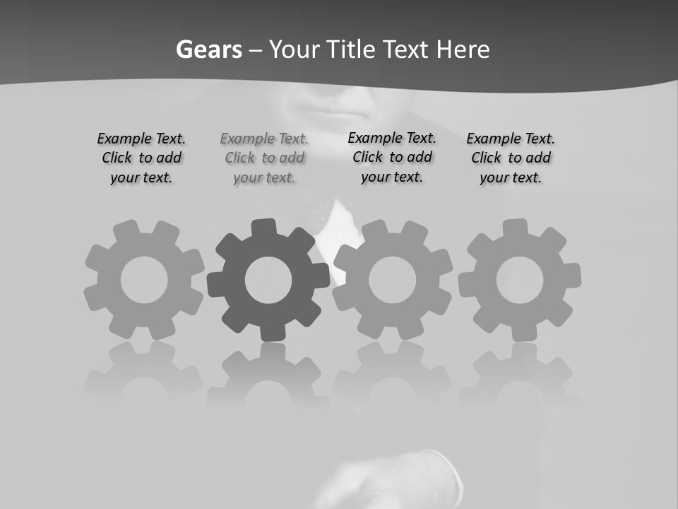 Mysterious Man With Piercing Eyes PowerPoint Template