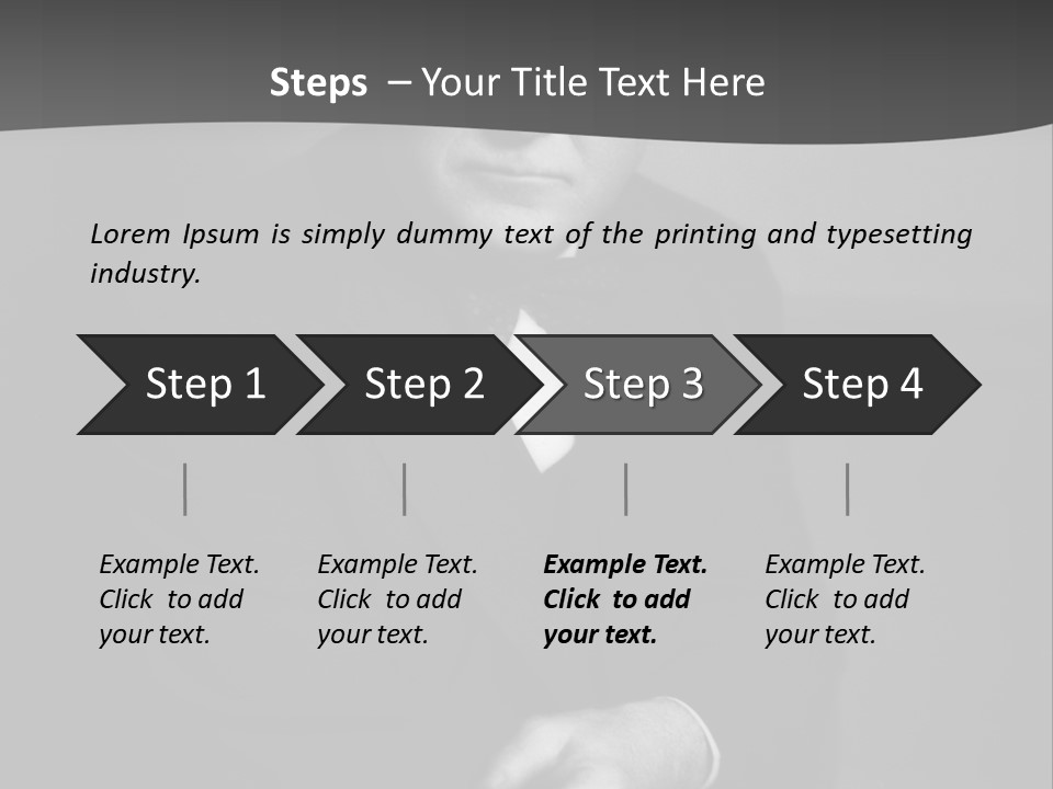 Mysterious Man With Piercing Eyes PowerPoint Template