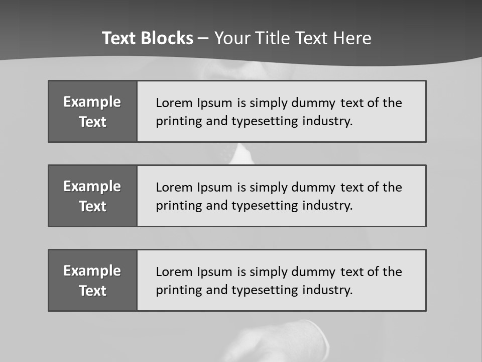 Mysterious Man With Piercing Eyes PowerPoint Template