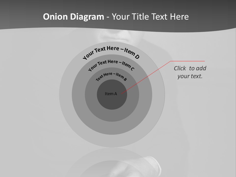 Mysterious Man With Piercing Eyes PowerPoint Template