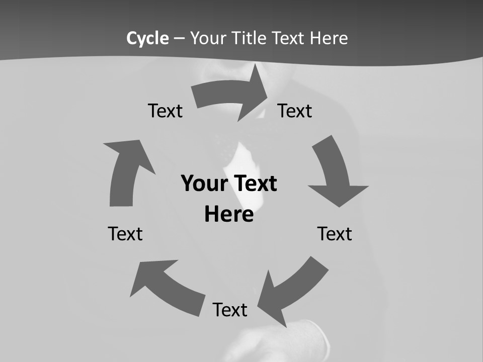 Mysterious Man With Piercing Eyes PowerPoint Template