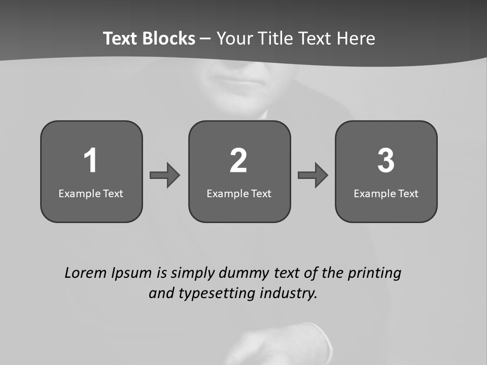 Mysterious Man With Piercing Eyes PowerPoint Template