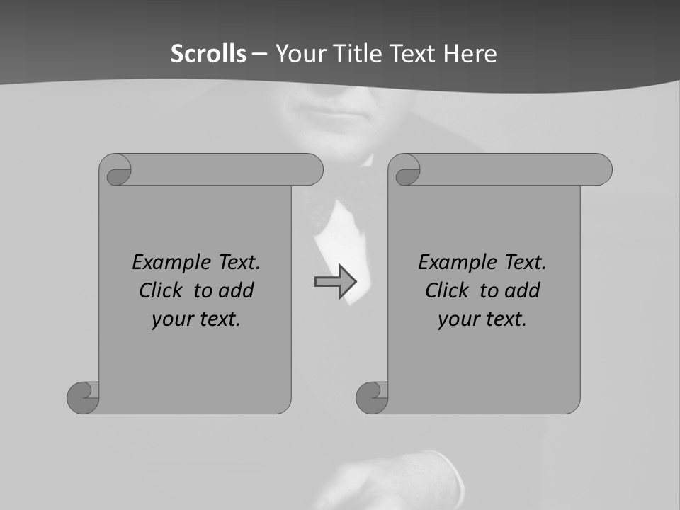 Mysterious Man With Piercing Eyes PowerPoint Template