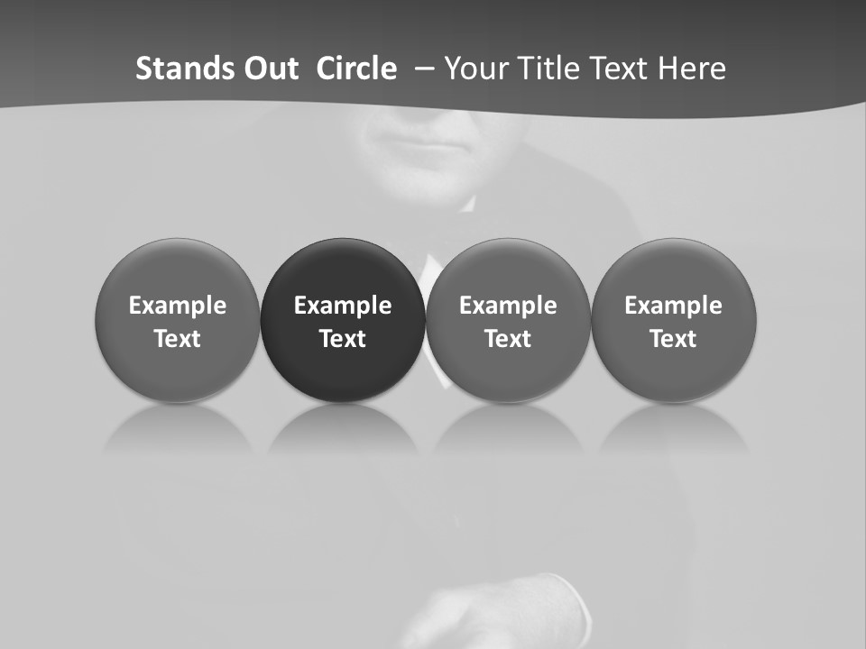 Mysterious Man With Piercing Eyes PowerPoint Template