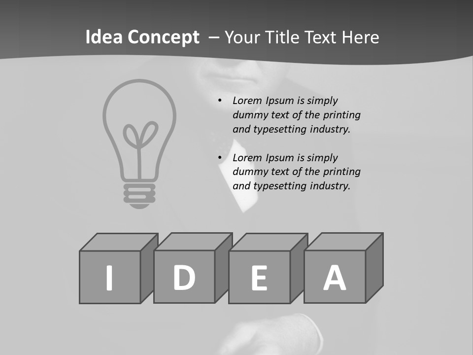 Mysterious Man With Piercing Eyes PowerPoint Template