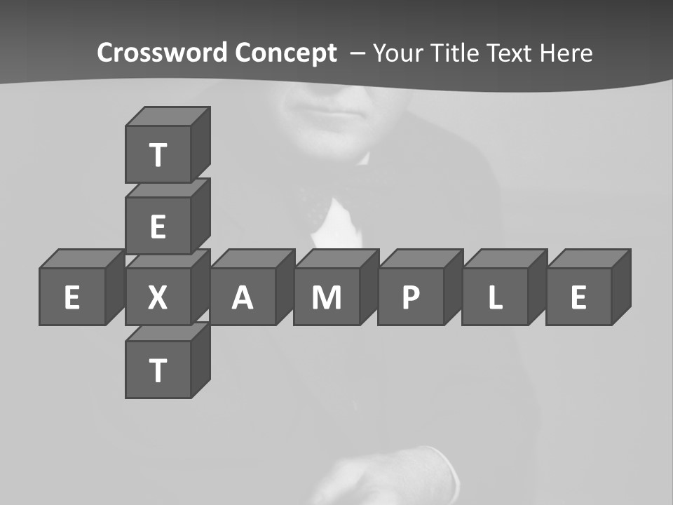 Mysterious Man With Piercing Eyes PowerPoint Template