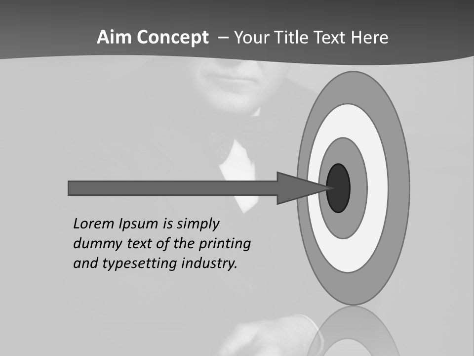 Mysterious Man With Piercing Eyes PowerPoint Template