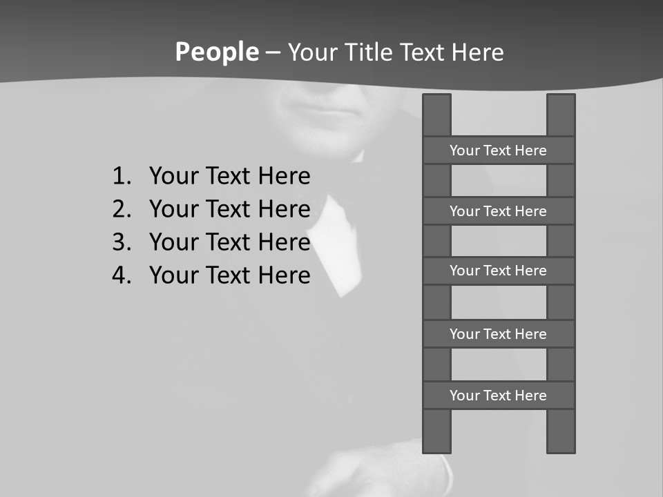 Mysterious Man With Piercing Eyes PowerPoint Template