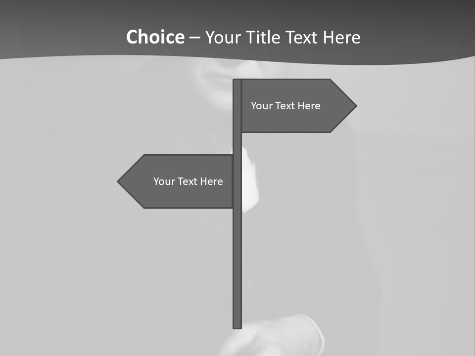 Mysterious Man With Piercing Eyes PowerPoint Template