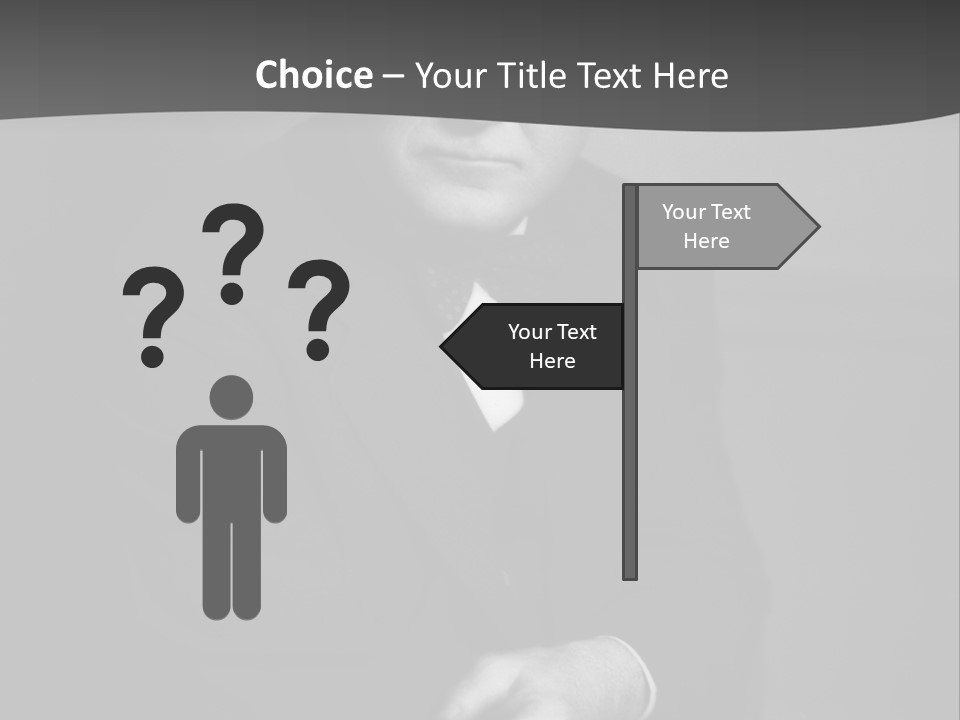 Mysterious Man With Piercing Eyes PowerPoint Template