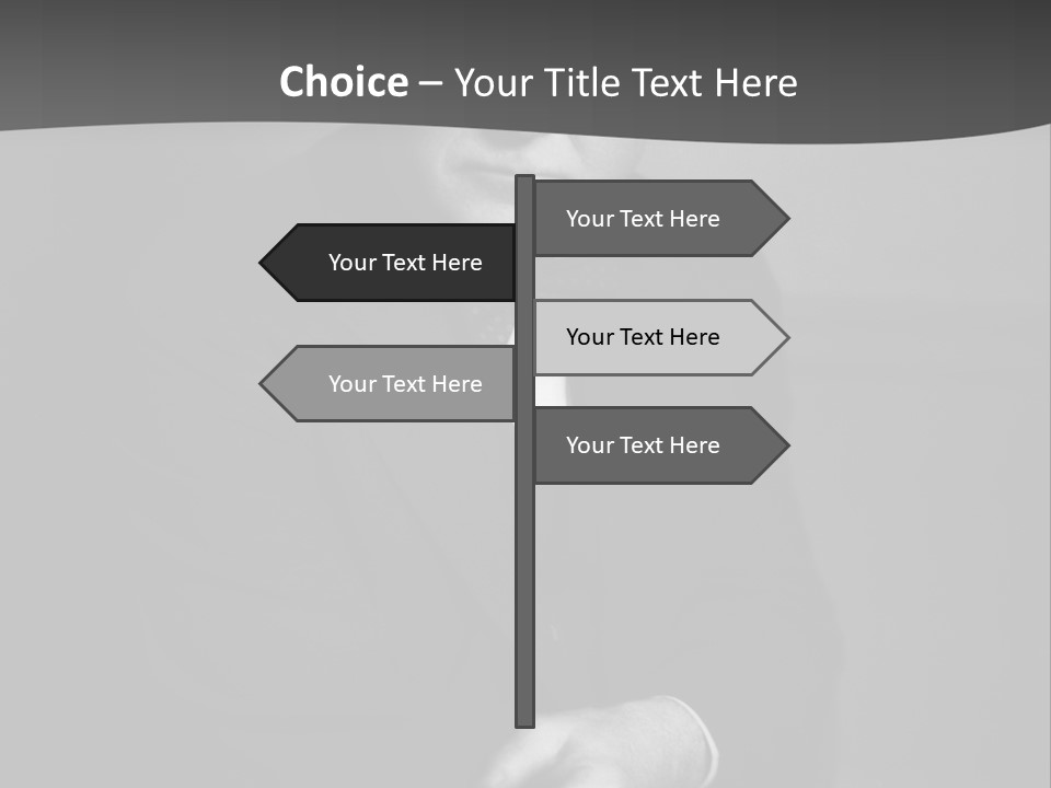 Mysterious Man With Piercing Eyes PowerPoint Template