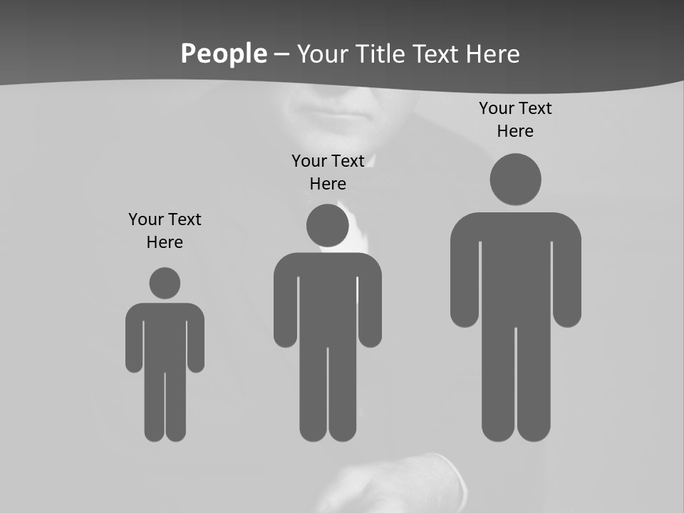 Mysterious Man With Piercing Eyes PowerPoint Template