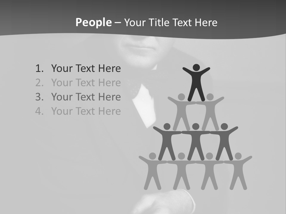 Mysterious Man With Piercing Eyes PowerPoint Template