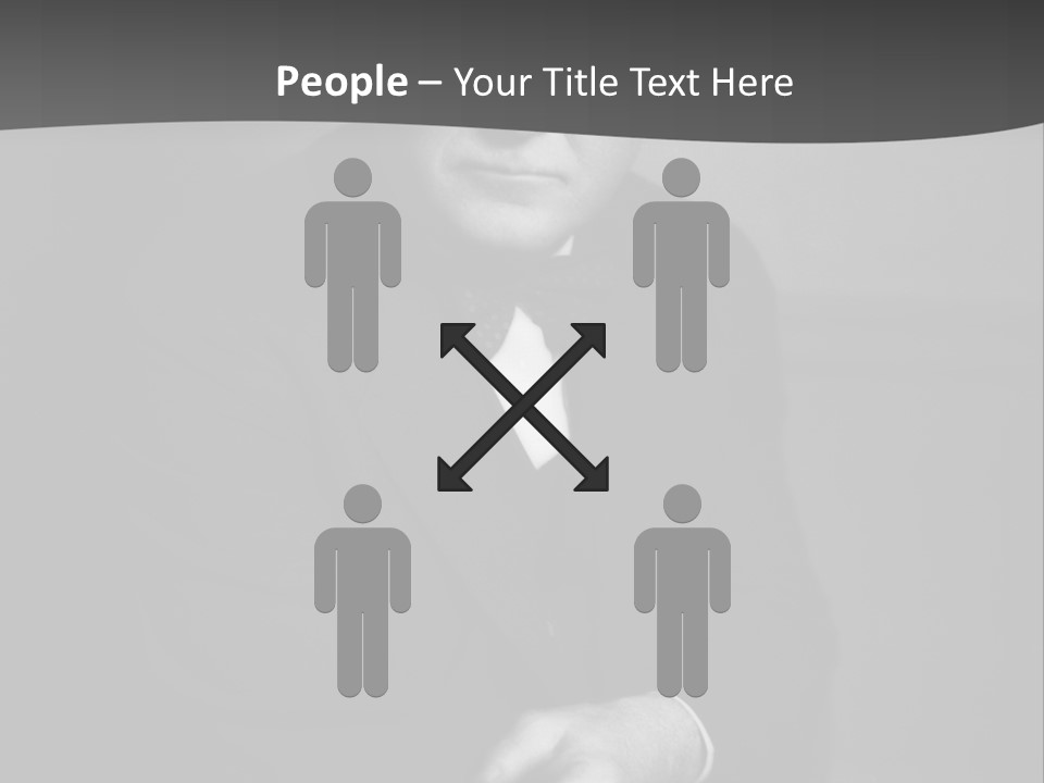 Mysterious Man With Piercing Eyes PowerPoint Template