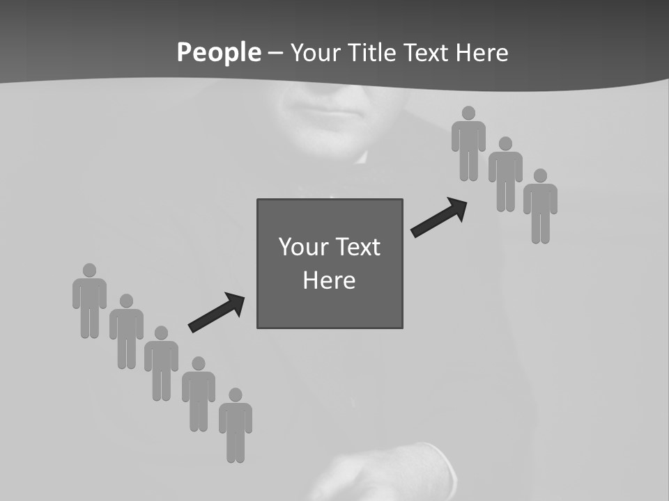 Mysterious Man With Piercing Eyes PowerPoint Template