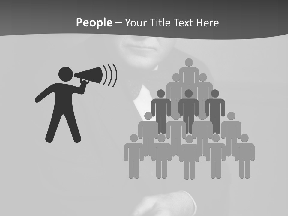 Mysterious Man With Piercing Eyes PowerPoint Template