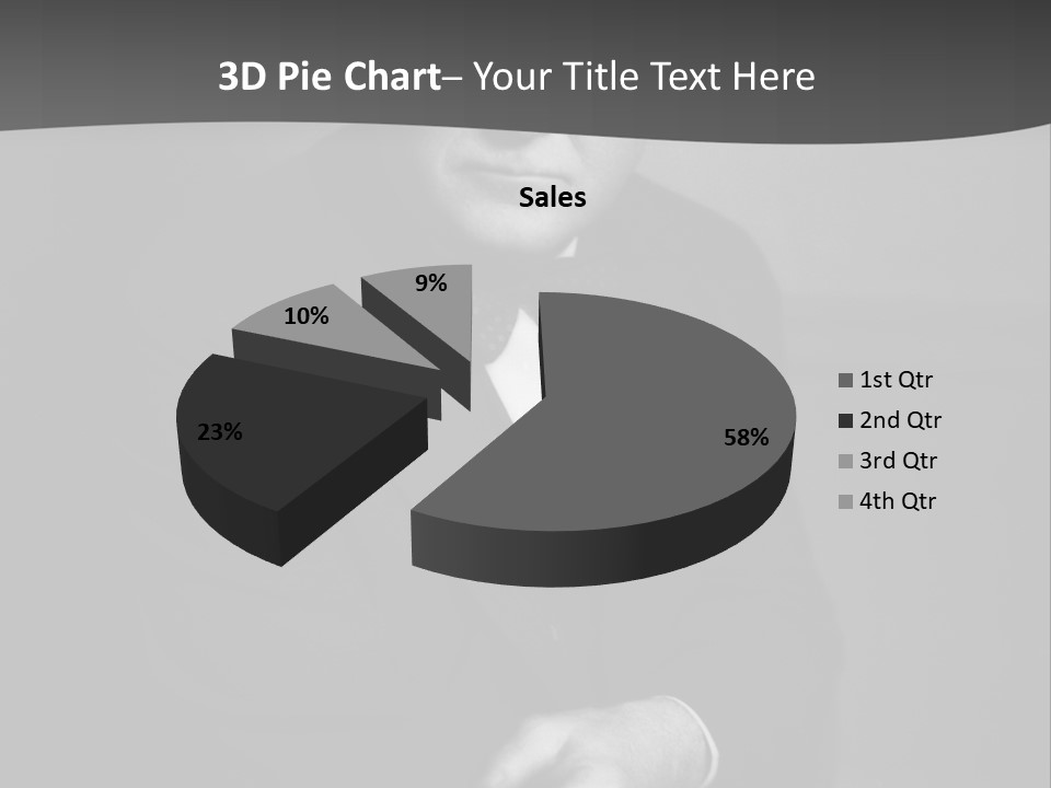 Mysterious Man With Piercing Eyes PowerPoint Template