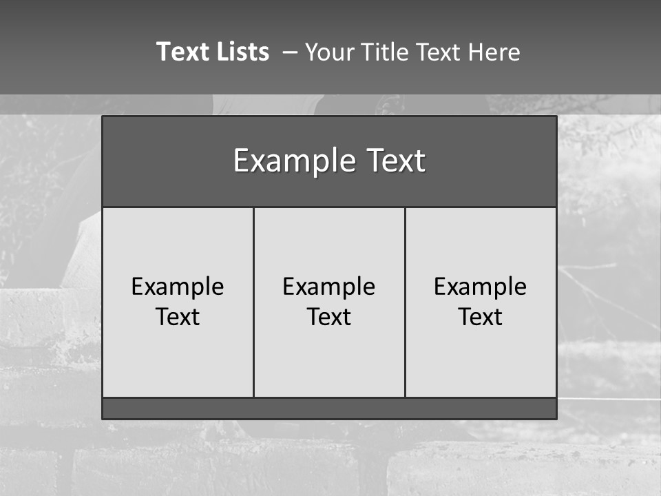Black Guy Builds A Wall Of Black And White Background PowerPoint Template