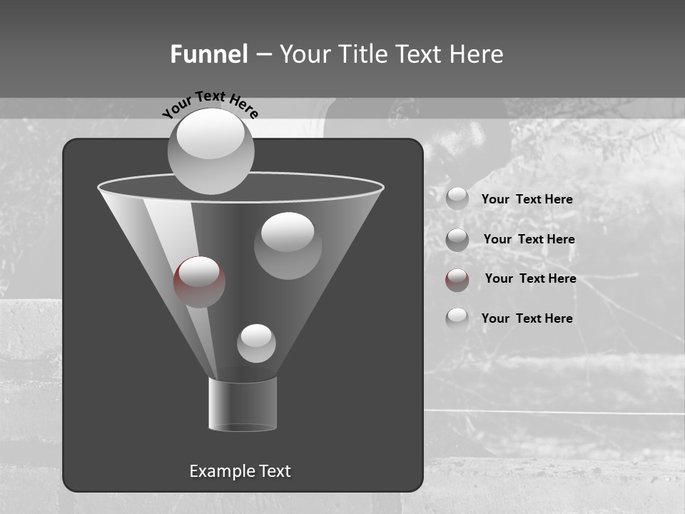 Black Guy Builds A Wall Of Black And White Background PowerPoint Template